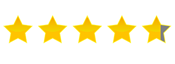 4.9 stars graphic