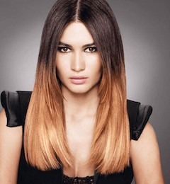 Ombre hair color